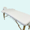 Masa de masaj portabilă pliabilă Relax Zen cu 2 zone albă
