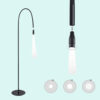 Lampă LED cu lumină albă cu focalizare reglabilă + 03 sec UV/LED adeziv pentru gene 3ml.
